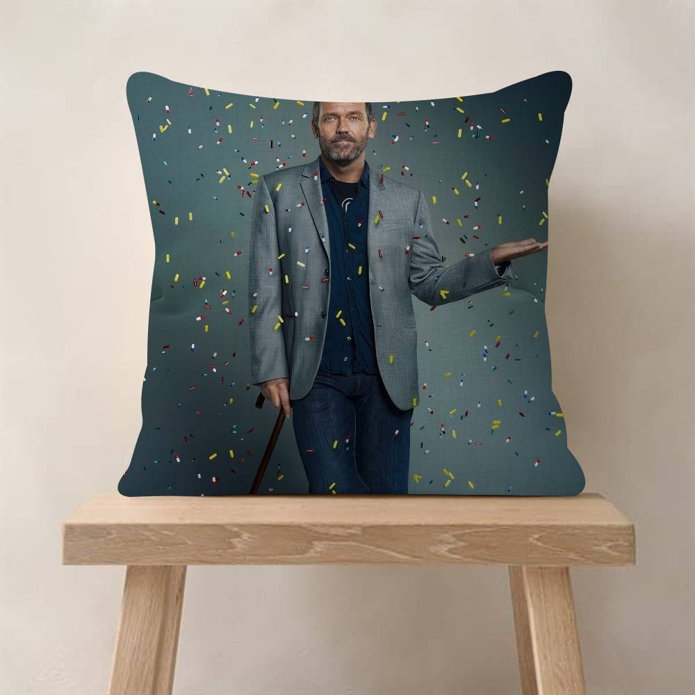 Medical Drama House MD TV Show Pillow Gift Home Office Decoration Bedroom Sofa Car Cushion Cover Case 45x45