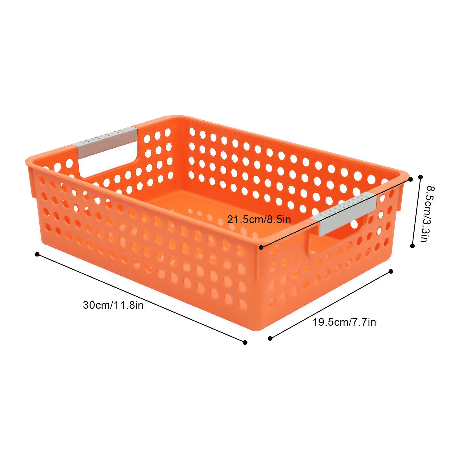 24 Pack Rectangular Classroom Baskets Colorful Organizer Storage Bin Book Baske United States