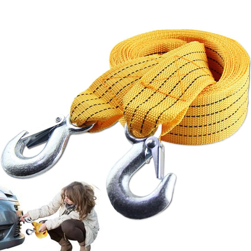 Automotive Tow Rope - Tow Cable for Trucks, Yellow Vehicles, Cars | Nylon Recovery