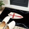 Knights Templar Symbol Office Rug Chair Mat, Game Carpet, Suitable for Front Door, Bedroom, Living Room, Desk, Holiday Gift