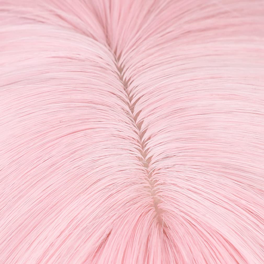 LAOBAO Cosplay Wig - Madoka Kaname Twin Tails Pink Wig - Heat Resistant - Costume Wig for Disguise, Party, Festival, Halloween, Fancy Dress (Madoka Ka