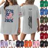 Damen Lässiges Mode Rundhals Lässiger Print Kurzarm T-Shirt Top