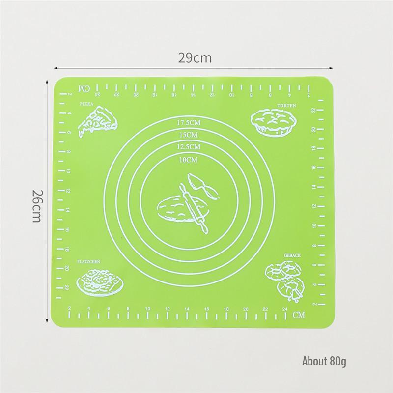 Silicone Kneading & Baking Mat - Heat-Resistant, Thick, Ideal for Dough, Noodles & Cutting