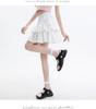 Black High Waist A-line Puffy Skirt for Women, Summer 2026 Trendy Short Umbrella Cake Skirt