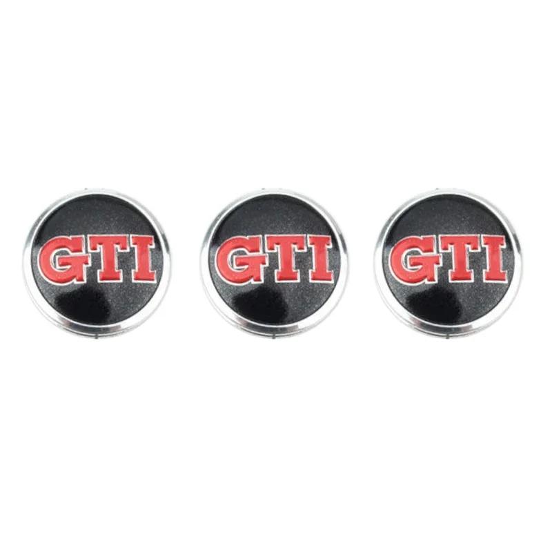 3PCS Car Metal Emblem Stickers Auto Remote Key Logo For  Volkswagen VW GTI Rline Passat Golf Polo Touareg Jetta Tiguan 14mm