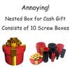 Prank Nested Gift Boxes 3D Printed Annoying Nested Screw Box Joke Party Game Prank Nested Wrapping Boxes For Xmas Birthday Party