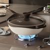Natural Clay Frying Pan Non-stick Pan Household Smoke-free Two-color Frying Pan Induction Cooker Gas Cooker Applicable