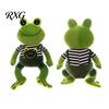 Kids Plush Toy Frog Prince Princess Toy, Cute Stuffed Animal with Striped Shirt/Skirt, Game Fans Gift Soft Pillow for Bedroom, Birthday Lovers