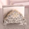 Napkin Holder European   Metal Hollow Flower Pattern Paper Tissue Holder Freestanding Paper Napkin Dispenser