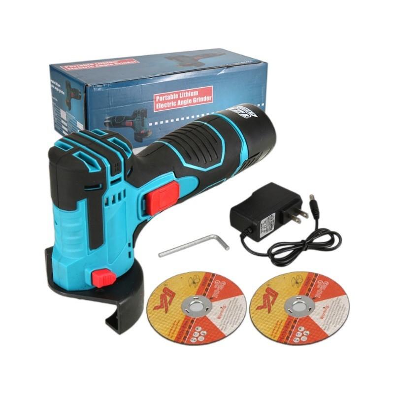 12V 3 Inch Small Cordless Electric Angle Grinder Portable Handheld Polishing Machine Household Cutting Power Tool