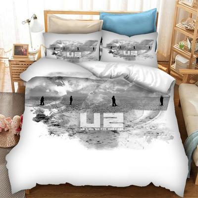 New 3d Print Rock Music Band U Two Bedding Set Boys Girls Twin Queen Size Duvet Cover Pillowcase Bed Kids Adult Home Textiles