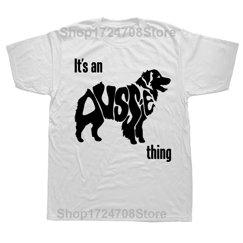 Funny Australian Shepherd Friends T Shirts Summer Graphic Cotton Streetwear Short Sleeve Birthday Gifts T-shirt Mens Clothing