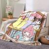 1pc, Sanrio Charming Home Decor: Cozy Blankets Perfect for Bedroom, Living Room, Travel, Camping, Car, Beach, Office Naps, Ideal Gift! Flannel Throw B