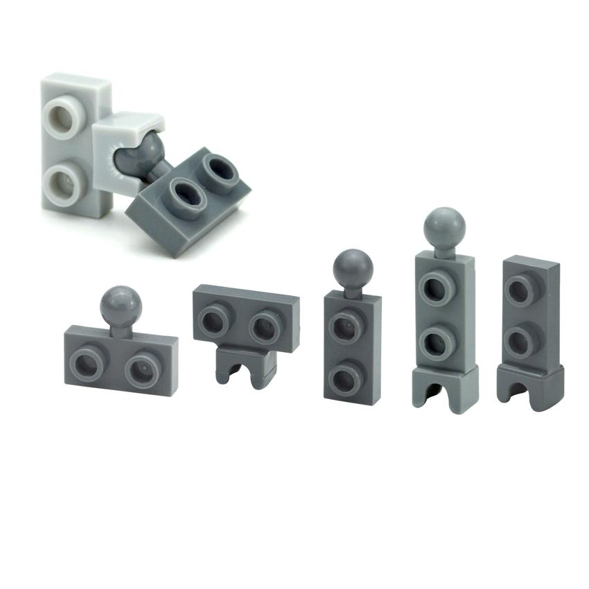 DIY MOC Technical Parts Building Hole Horizontal Belt Small Ball Base Joint 14417 Compatible 14418 14419 14704 22890 Bricks Toys