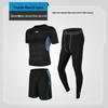 Men's Casual Running Sports Suit with Shorts and Short-Sleeve Top - Ideal for Fitness, Yoga, and Training.