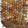 Red Agate Faceted Beads for Jewelry: Hard Disk, Sugar Cube, Rhombus Shapes