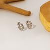 Small Fresh Chain Ear Buckle, Small Short Hollow Chain Stud Earrings, Fashionable And Simple Style Earrings.