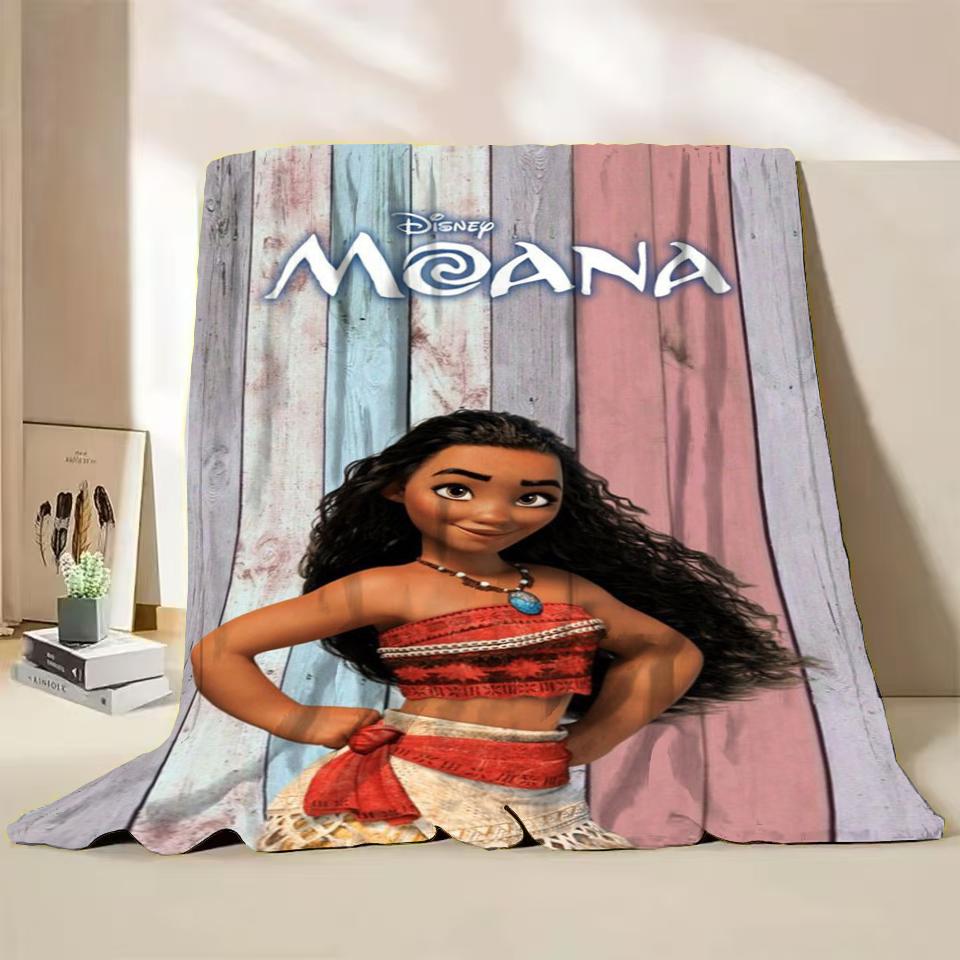 Disney Moana Duffy Flanel Worpdeken voor Bed Sofa Thuis Slaapkamer Kantoor Reizen Kinderdeken Kinderen Winter Warm Cadeaus