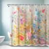 Colorful Butterfly Shower Curtain - Romantic Design, Ideal for Nature Lovers, Perfect Bathroom Decor Gift for Friends & Family