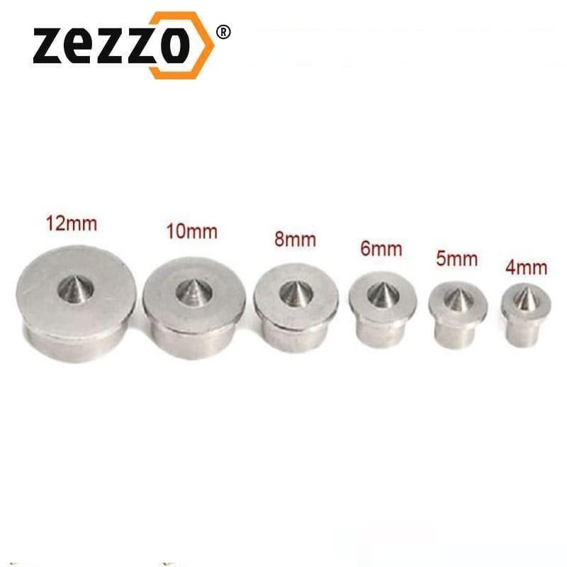 

6PCS Wood Pin Locator Set 4mm-12mm Multi Dowel Center Point Set Tool Joint Alignment Pin Wood Timber Marker