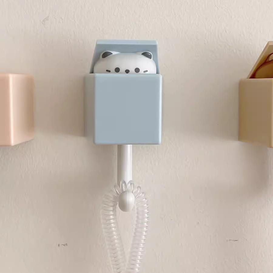 Cartoon Süße Katze Teleskop-Haken - Stark, Spurlos, Kreatives Design für Schlafzimmer