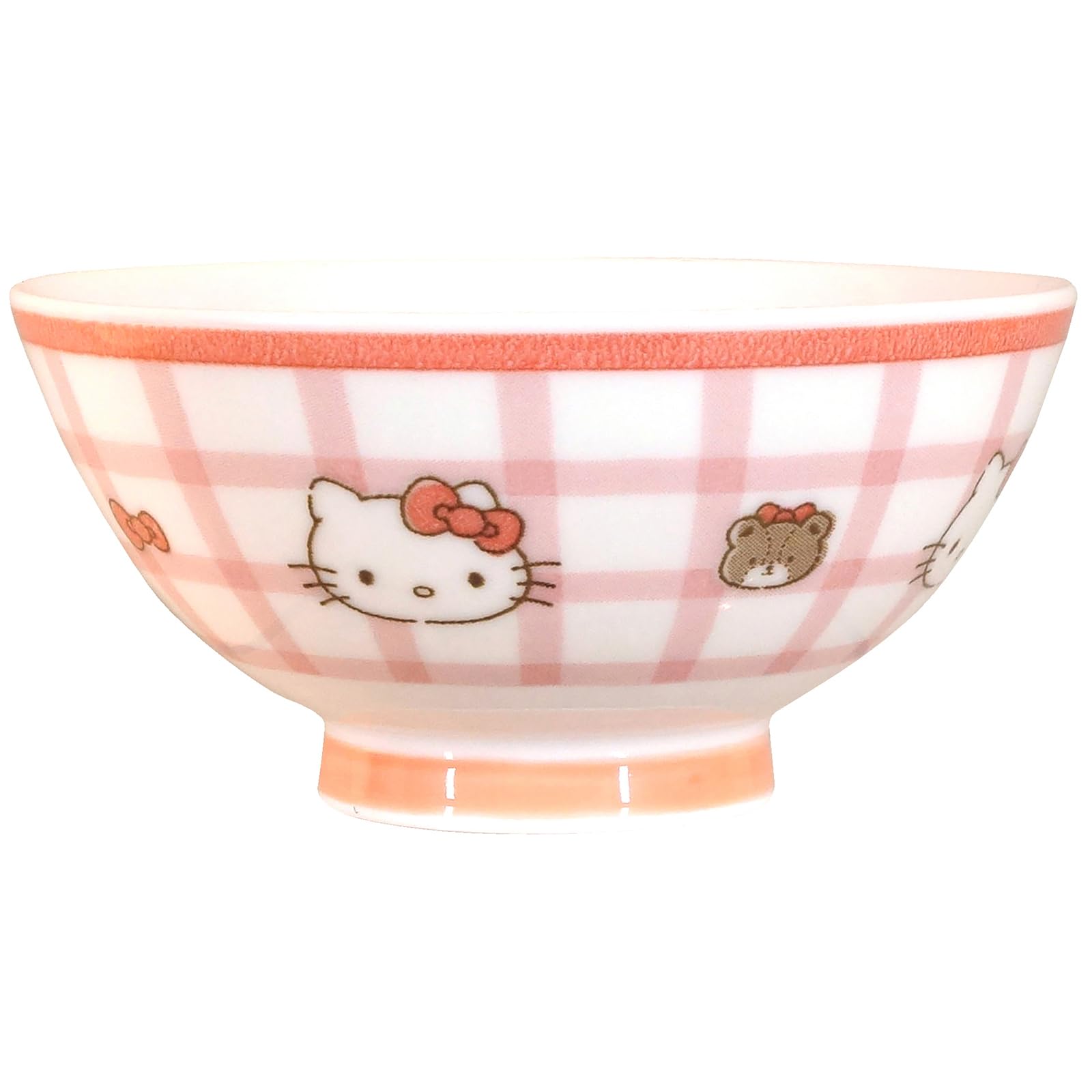 

Sanrio Рис Микроволновка и Посудомоечная машина Синяя и Белая Клетка Сделано Номер продукта 300101 Миска Hello Kitty , 11 см, Безопасная, Узор, Япония, розовый