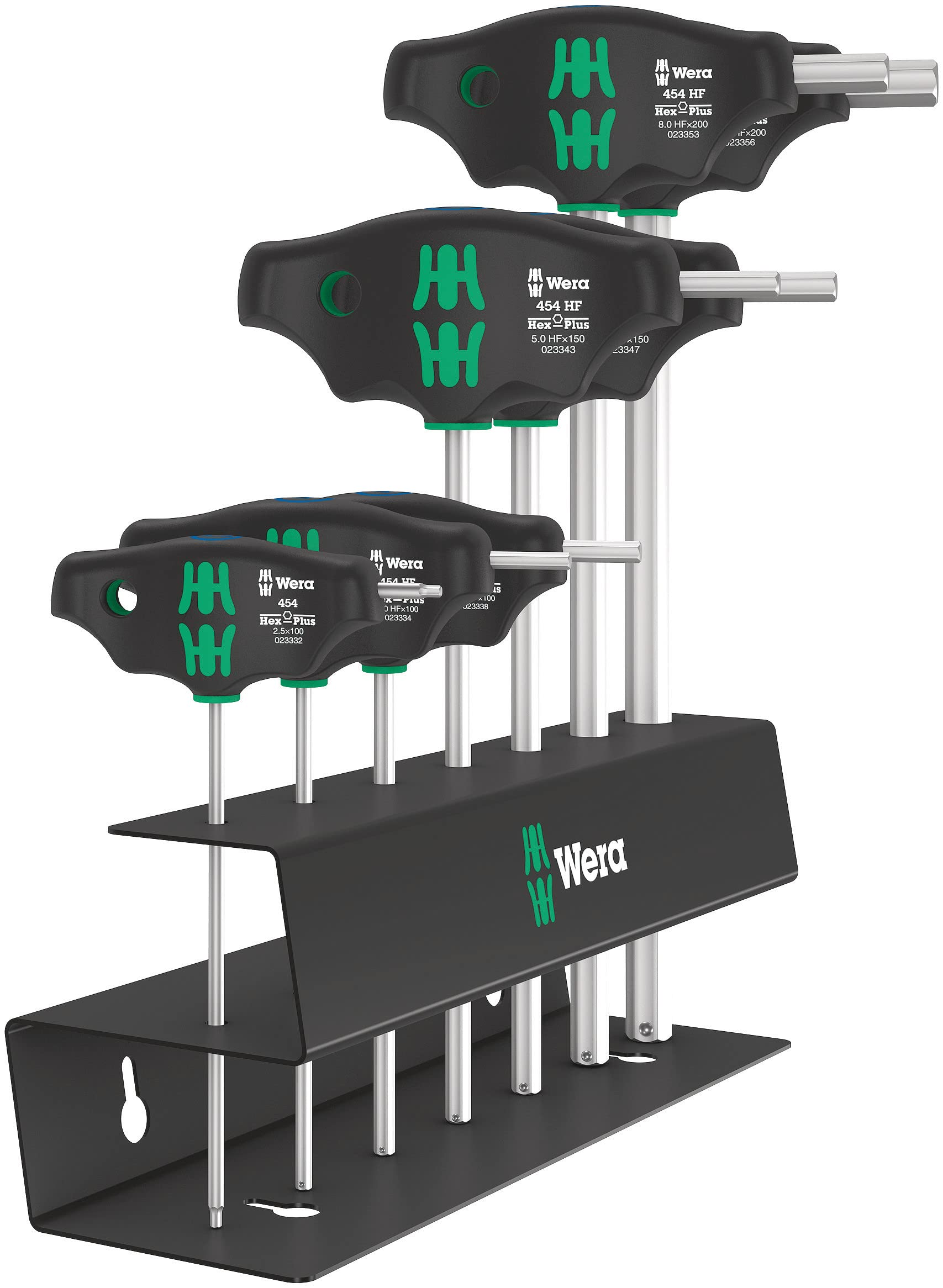 

WERA Wrench Set with Metal 023453 7-Piece T-Hex Rack, чорний