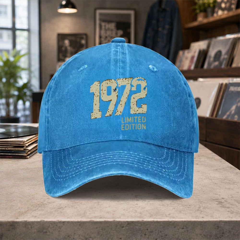 Limited Edition Washed Baseball Cap Unisex Adjustable Vintage Hat for Unisex Women Outdoor Daily Casual Wear