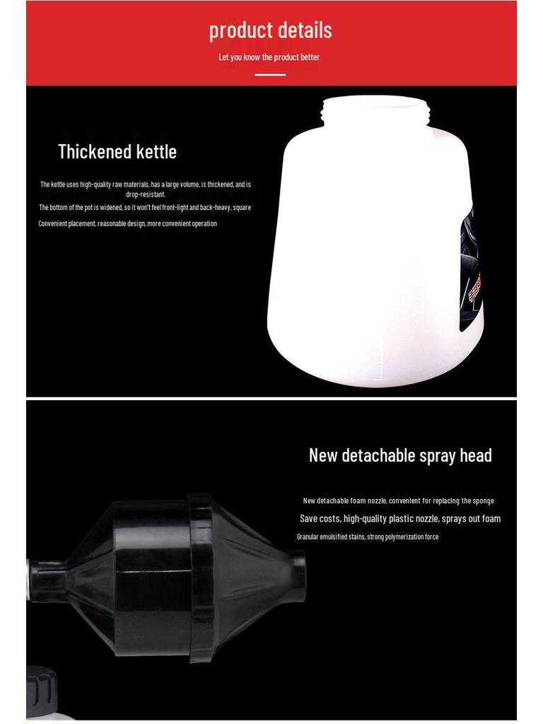 Pneumatic High-Pressure Foaming Gun for Car Cleaning