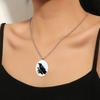 Gothic Crow Raven Charm Necklace Crow Pendant Necklace Mystic Witch Jewelry Gift Rope Chain Goth Crow Choker Unisex