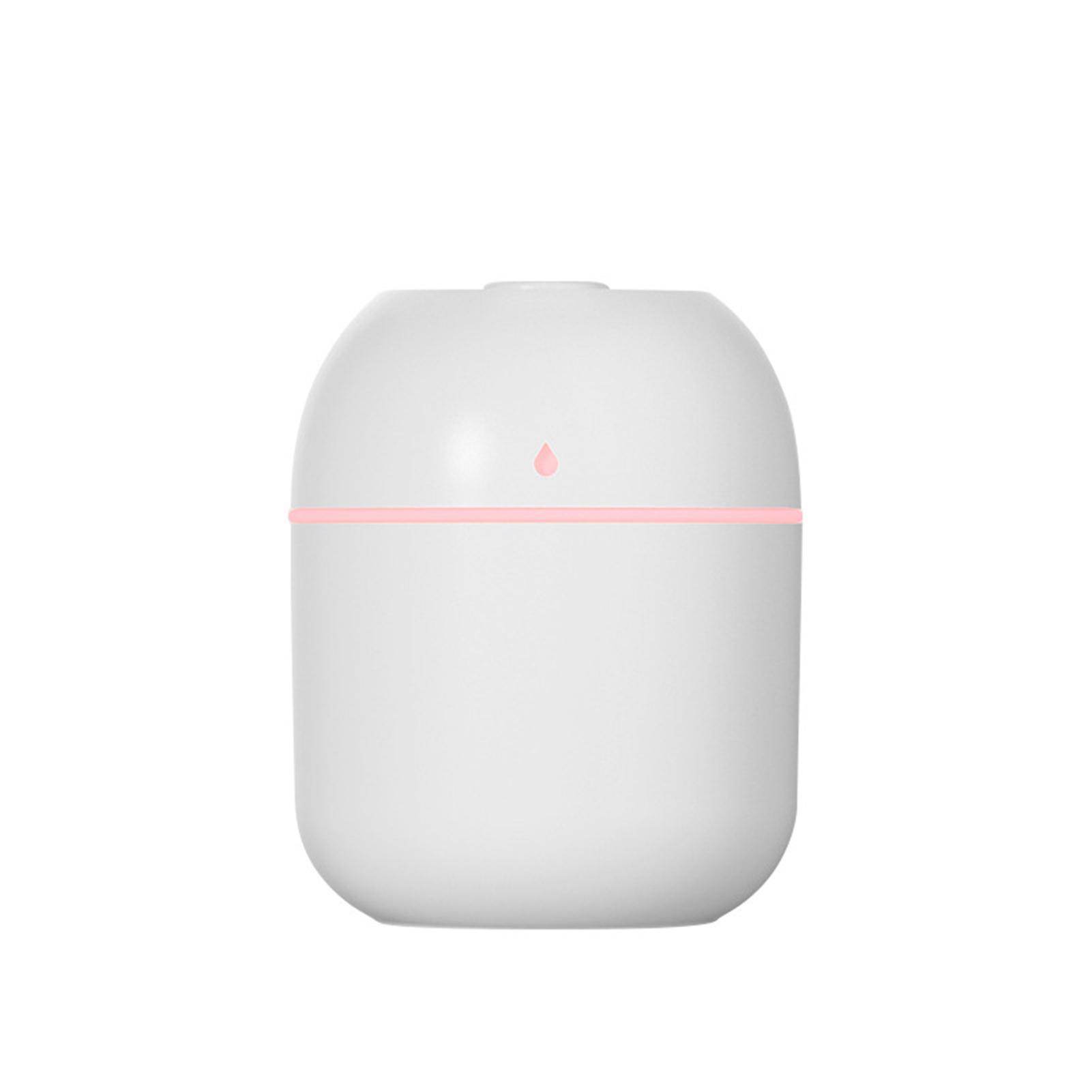 Mini Car Humidifier USB Plug in Quiet Portable Humidifier for Home Office Bedroom Water Drop 220 White