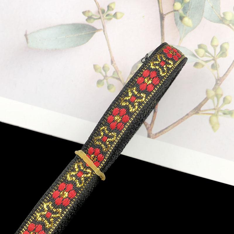 1cm Ethnic Embroidery Lace Trim for Dance Costume and Clothing Accessories
