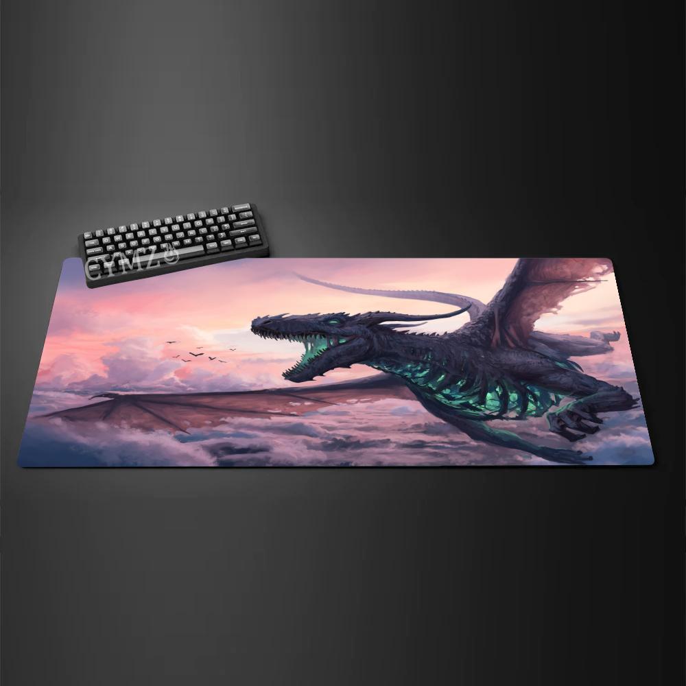 Fantasy giant demonic dragon Mouse Pad Desk mat Gaming mats rubber antislip Durable desk accessories Keyboard desktop pads rug