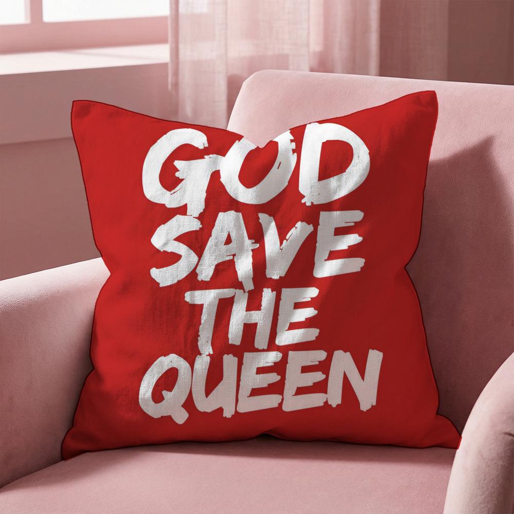 Marke S-Save the Queen Kissenbezug Mehrzweck-Kissenbezug für Zuhause & Auto - Wendbar, Weich & Langlebig für den täglichen Gebrauch