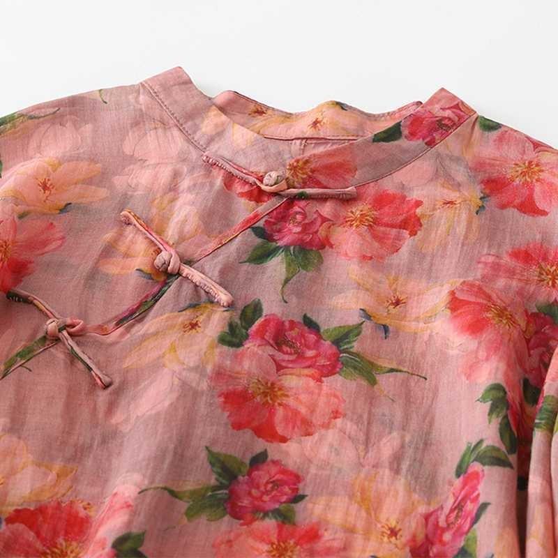 Personalized Diagonal Plate Button Printed Split Modified Dresses