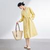 JOY SPEAKER Designed Long Sleeve Shirt Dress