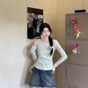 Korean Tie-dye Long-sleeved T-shirt Women's Early Autumn 2026 Bottoming Shirt Is Unique and Super Good-looking, with a Slim-fitting Top Inside.