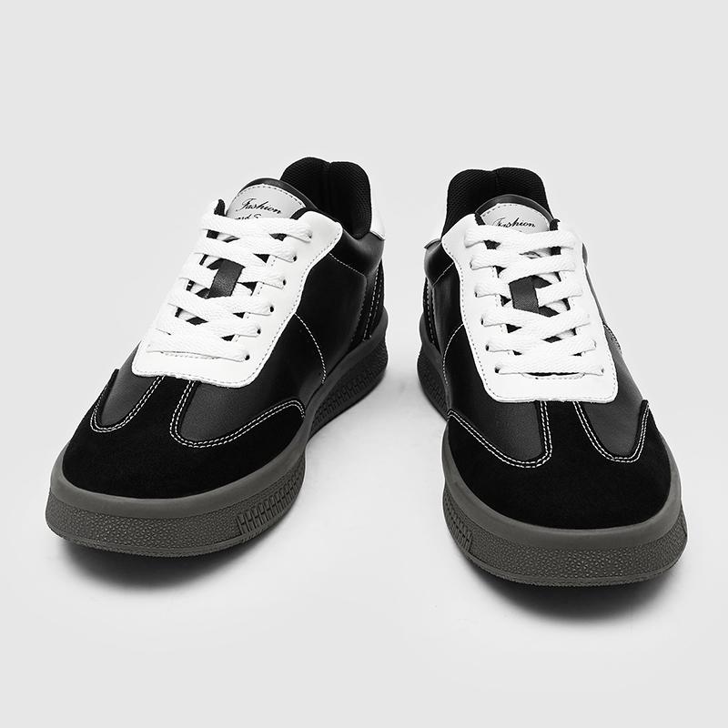 Neue Schwarze Modische Lässige Board-Schuhe für den Frühling von 26, mit einem höhenvergrößernden Material, das leicht und bequem ist