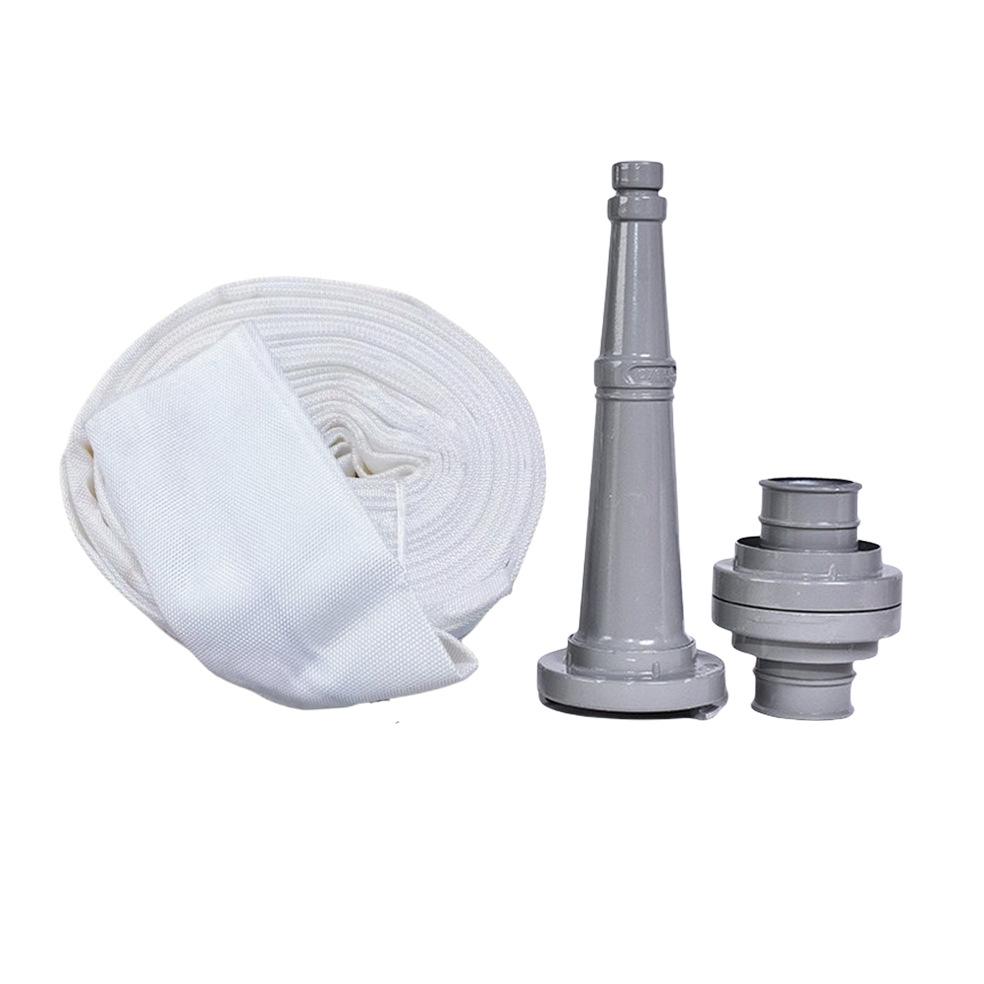Polyester Filament Fire Hose with Gunmetal Buckle, Polyurethane Lined, Includes Firefighting Equipment 1800