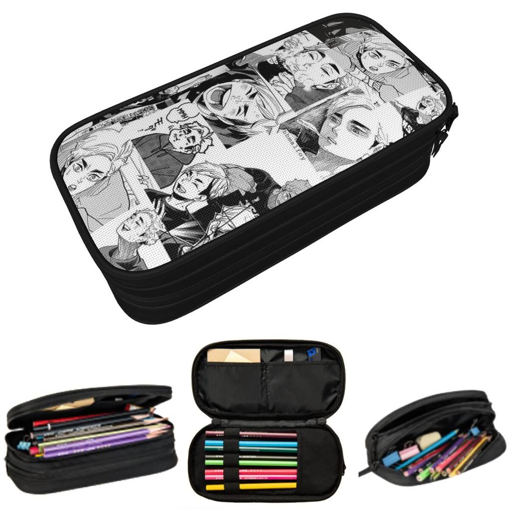 Haikyuu Anime Sakusa Kiyoomi And Atsumu Manga Pencil Case for School Pen Box Pencil Bag Stationery Supplies Pen Holder Bag