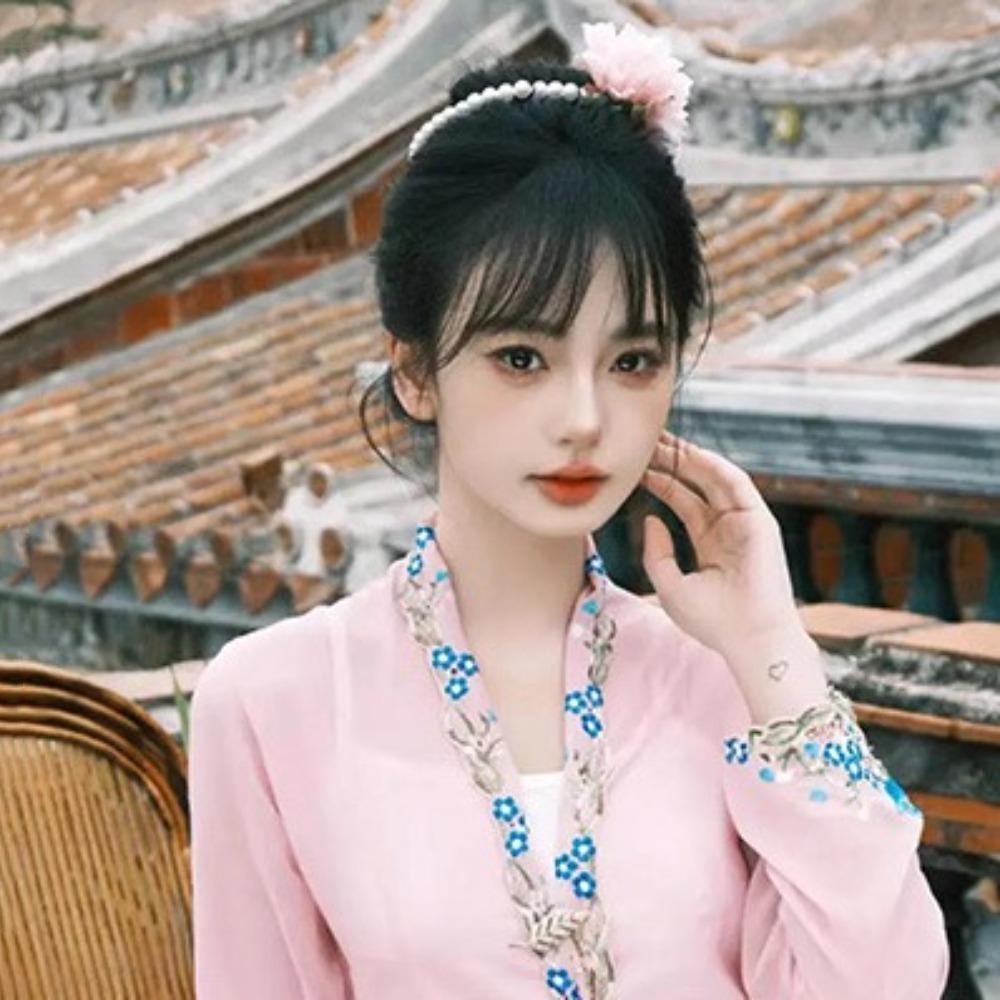 

Dai Nationality Style Pearl Bracelet Elastic Hair Band The Water-sprinkling Festival помаранчевий