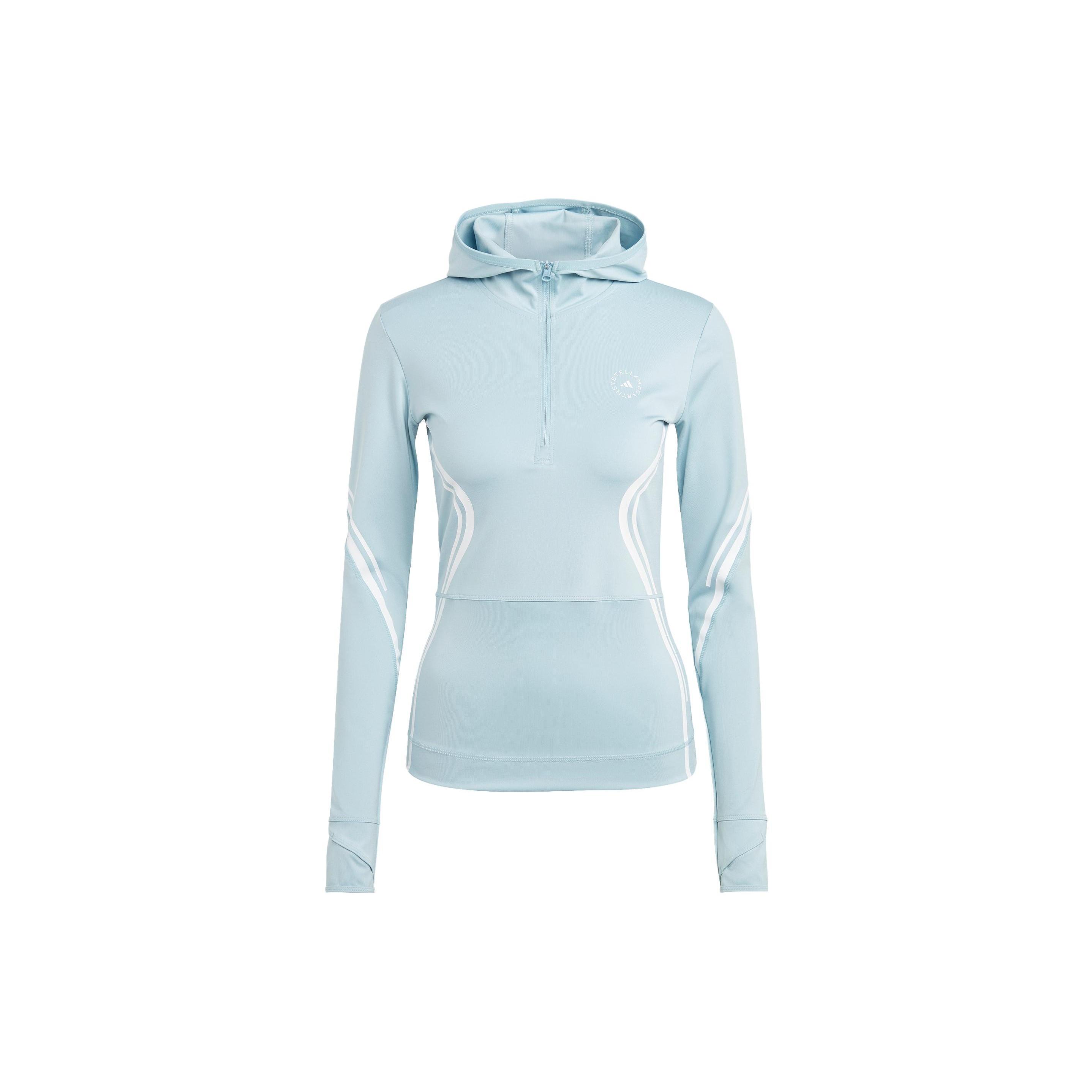 (ЖЕНСКИЕ) adidas By Stella Mccartney Топ с длинным рукавом Truepace Синий Белый Женский HS4256 S