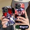 HSR Acheron Glass MagSafe Mobile Phone Case for iPhone 17 16 15 14 13 12 11 Air Pro Max Plus Mini Colorful Cover
