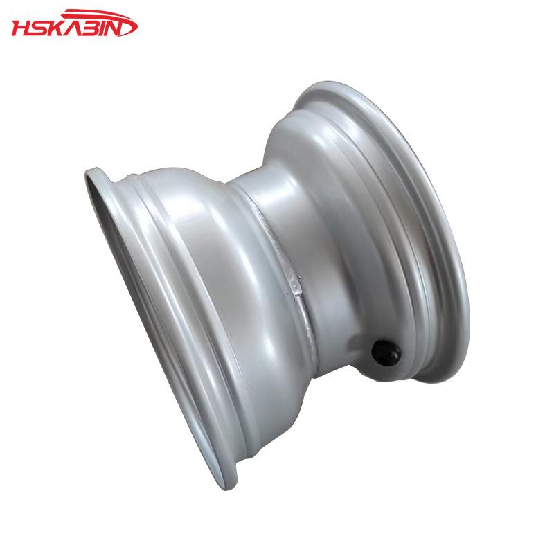 8-Inch 4-Hole Electroplated Silver Beach ATV Off-Road Motorcycle Wheel Hub Rim