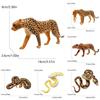 Cheetah Gorilla Leopard Wildlife Pvc Animal Figures With Movable Joints For Child Education