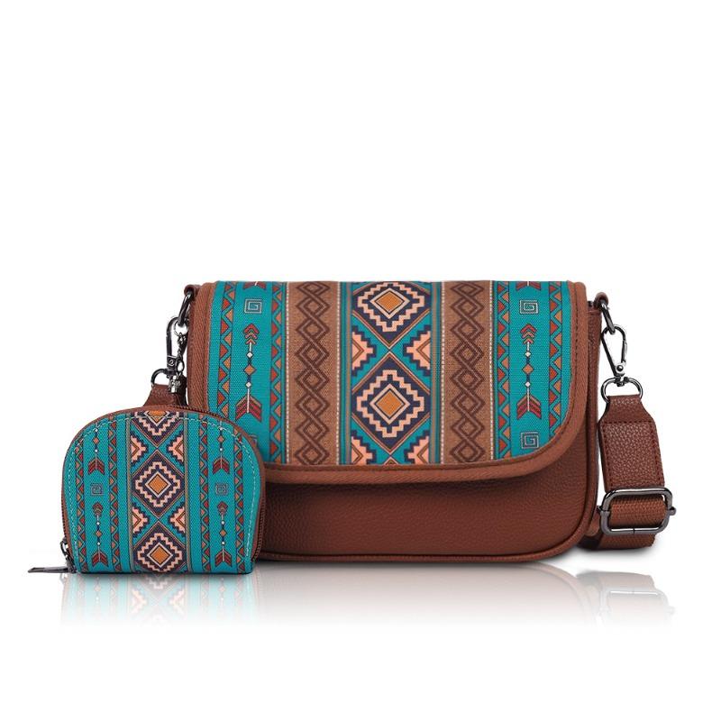 Canvas Bohemian Ethnic Style Single-shoulder Bag, Tassel Buns, Female Cover, Commuting Large Capacity Crossbody Bag, PU
