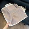 Silk scarf women's spring and autumn decoration versatile ins simple style striped square scarf streamer simulation silk fashion scarf scarf scarf