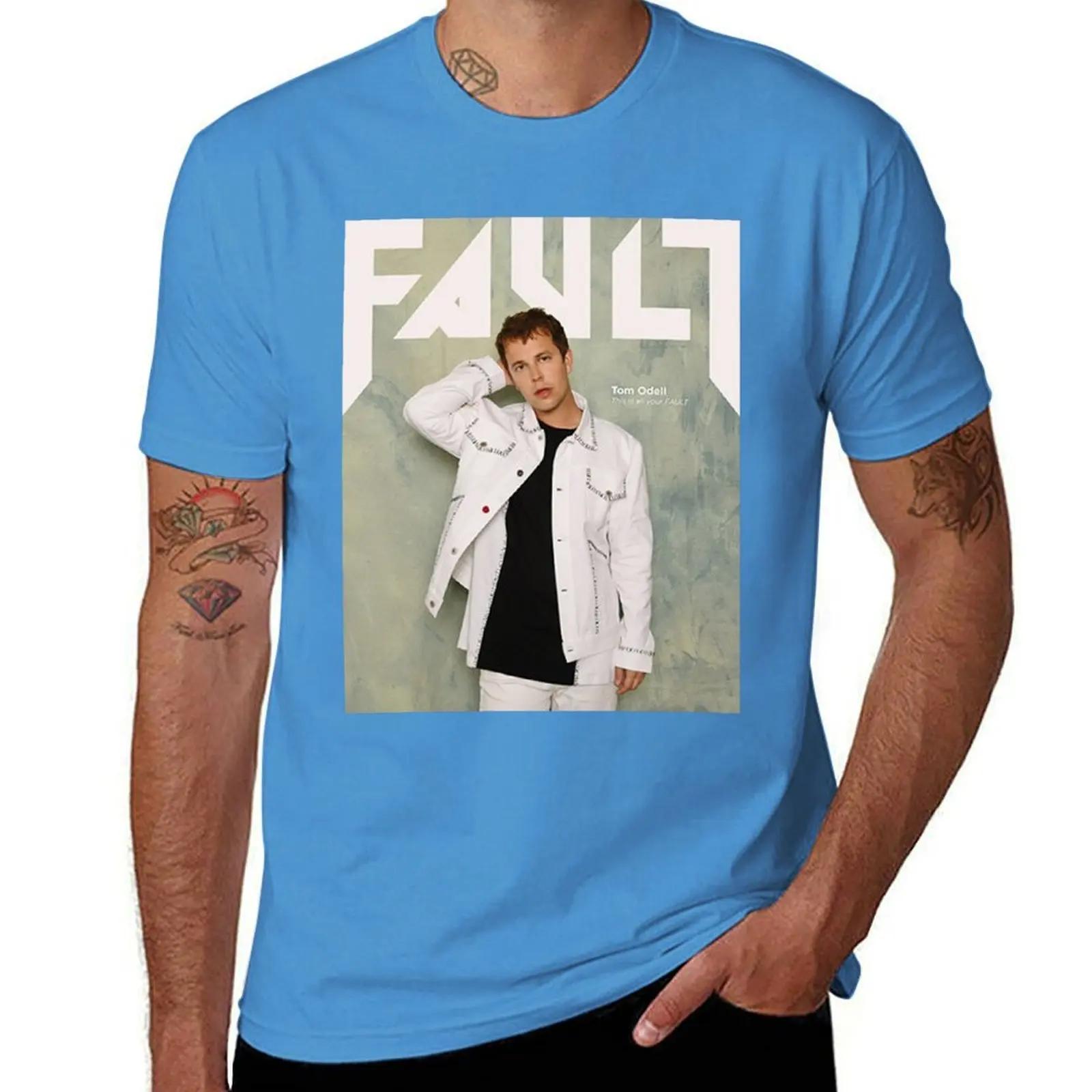 Tom Odell FAULT Magazine Cover TShirt plain shirts graphic tees mens t shirts casual stylish S