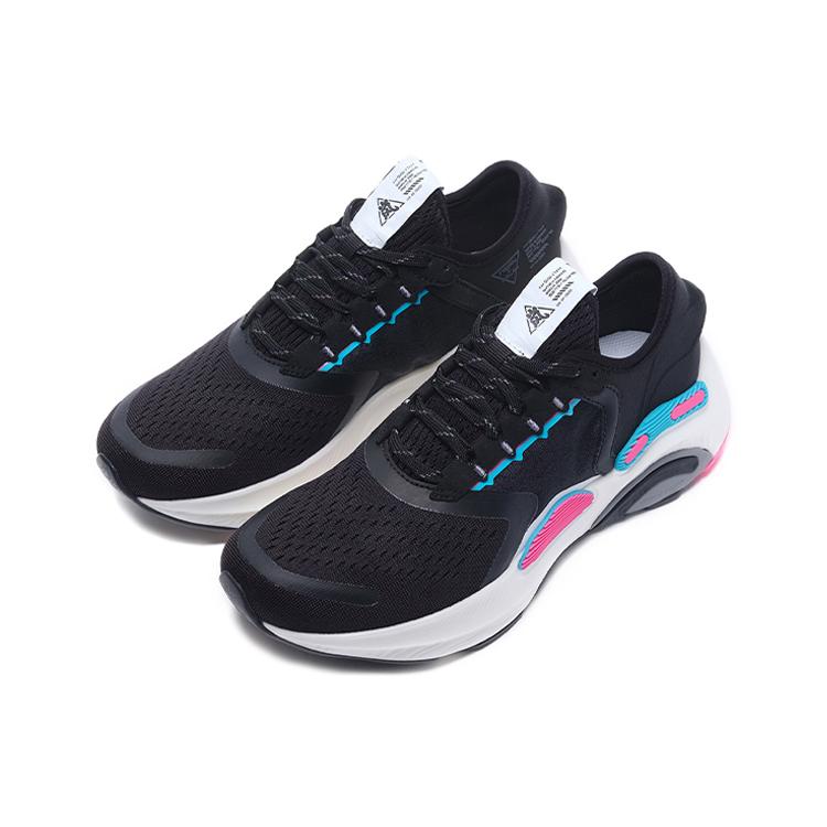 New LiNing Arashi Plus Cushioning Rebound Low Top Running Shoes Women's Standard Black ARHQ078-5