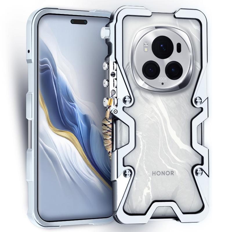 For Honor Magic6 Pro 5G Mechanical Arm Aluminium Alloy Case Bump Proof Phone Cover